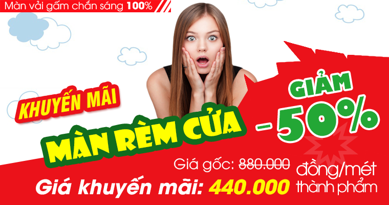 khuyến mãi rèm cửa