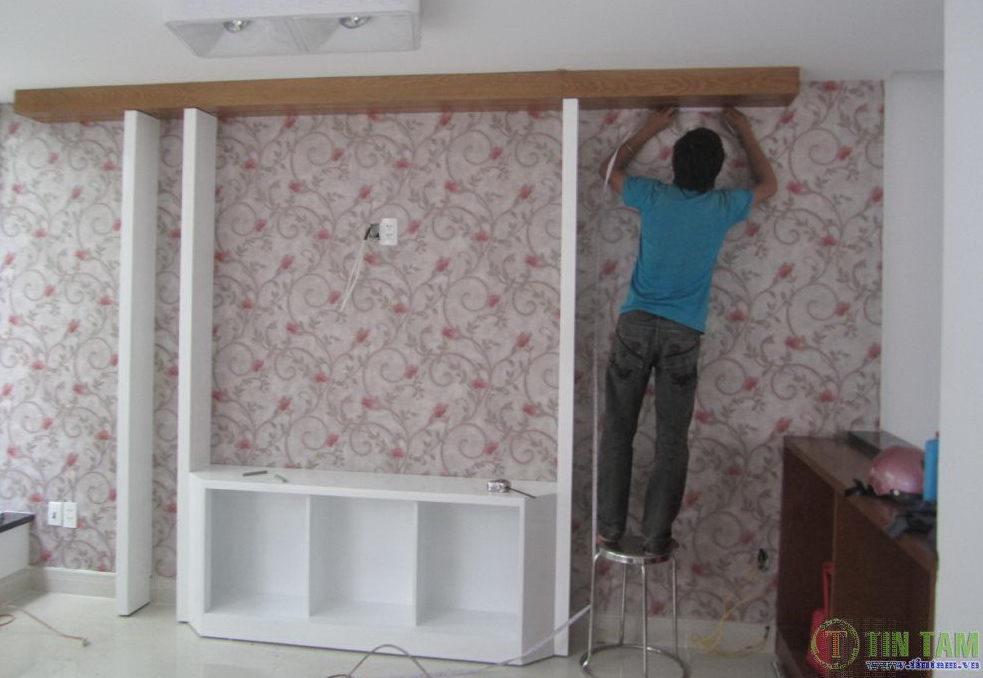giấy dán tường điểm nhấn hàn quốc