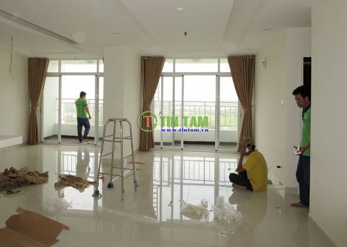 rèm cửa đẹp, rèm vải chống nắng căn hộ cao cấp