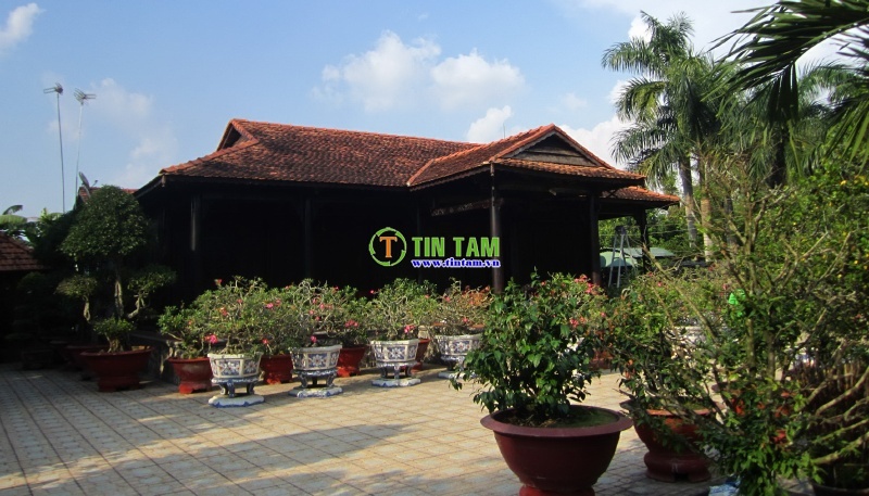 thi công màn sáo gỗ chống nắng cho biệt thự