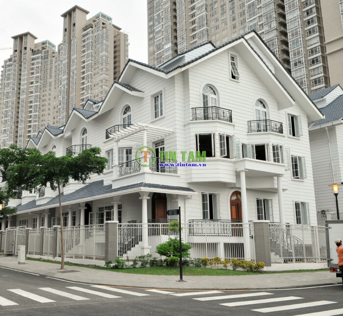 màn rèm cửa đẹp thi công tại Villa Sài Gòn Pearl