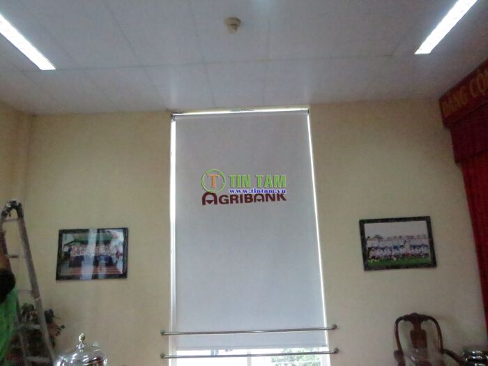 màn mortor in logo tu dong