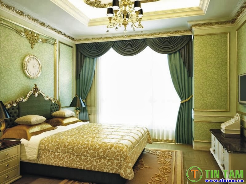 màn vải phòng ngủ sang trọng cao cấp