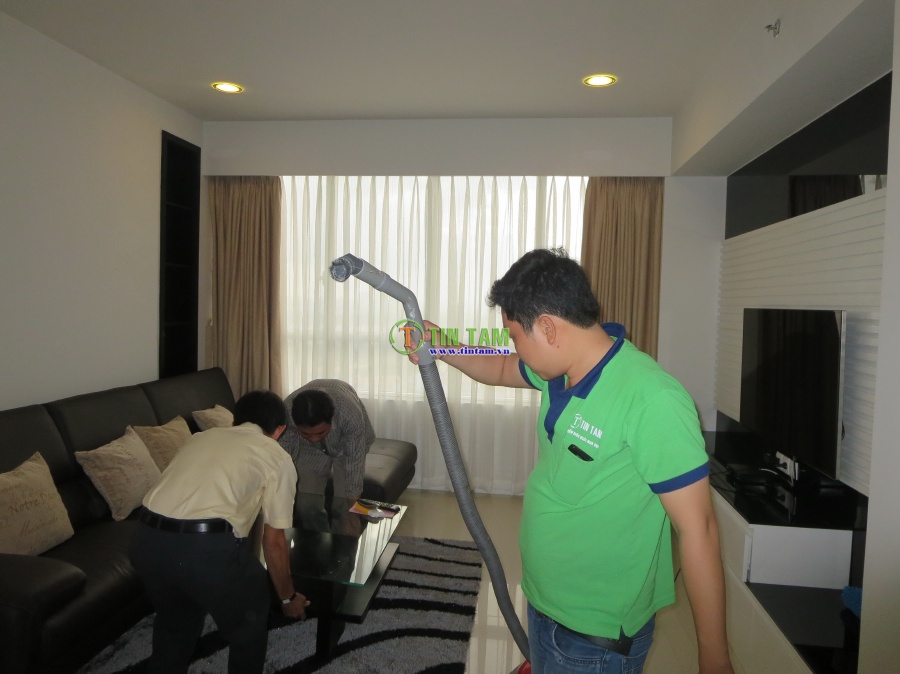 Màn motor tự động, màn rèm vải chống nắng - căn hộ sunrise city quận 7